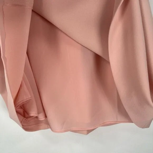 NWT alice + olivia Classics Harmony Racerback Cowl Neck ALine Blush Mini Dress 6